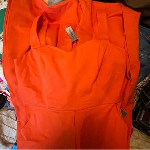 SOLD! Orange jumpsuit love x design Nordstrom